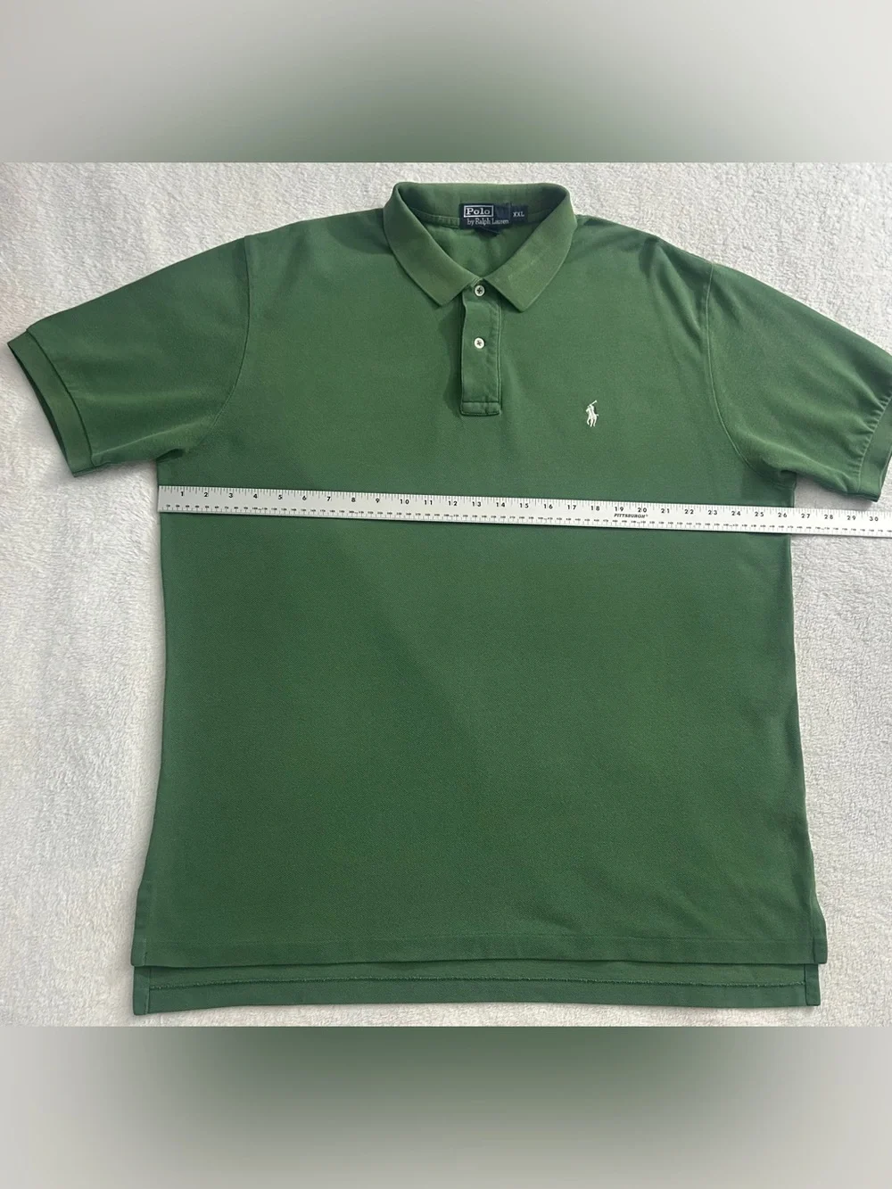 Polo Ralph Lauren Men’s Sz XXL Green Short Sleeve Polo w/ White Pony Logo